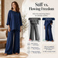 Completo a due pezzi casual da donna in misto lino