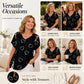 📢📢SCONTO DEL 50%!!⏰Maglietta da donna casual con scollo a V e maniche corte