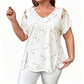 📢📢SCONTO DEL 50%!!⏰Maglietta da donna casual con scollo a V e maniche corte