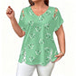 📢📢SCONTO DEL 50%!!⏰Maglietta da donna casual con scollo a V e maniche corte