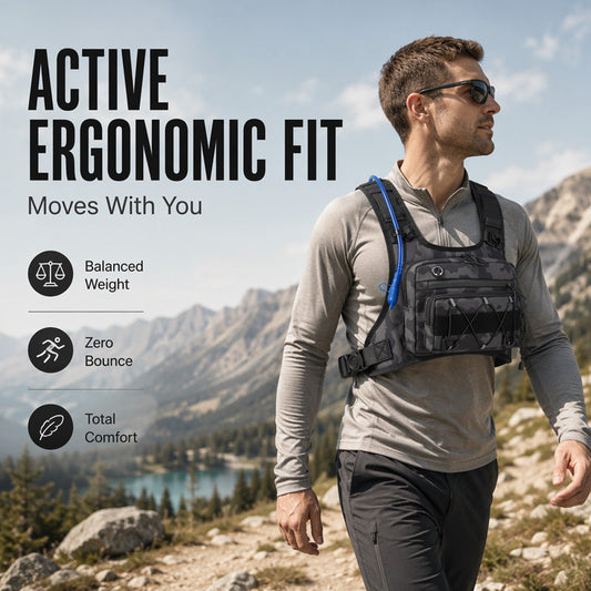 🚴【Offerta limitata – Sconto del 50%】♂️🥤✨Gilet da ciclismo da uomo con tasca sul petto, compatibile con sistemi di idratazione
