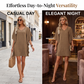 🔥 50% Korting 👗 V-Hals Jurk Zacht & Comfortabel