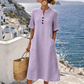 🔔 Ultimi 100 pezzi – fino a esaurimento scorte!👗Abito estivo casual con bottoni da donna
