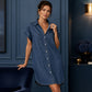 Abito in denim dal taglio comodo da donna