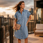 Abito in denim dal taglio comodo da donna