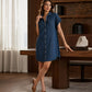 Abito in denim dal taglio comodo da donna