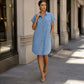 Abito in denim dal taglio comodo da donna