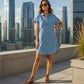 Abito in denim dal taglio comodo da donna
