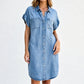 Abito in denim dal taglio comodo da donna