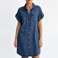 Abito in denim dal taglio comodo da donna