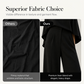 Women Elegant Mock Neck Cape Top and Wide Leg Pants Set