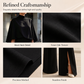 Women Elegant Mock Neck Cape Top and Wide Leg Pants Set