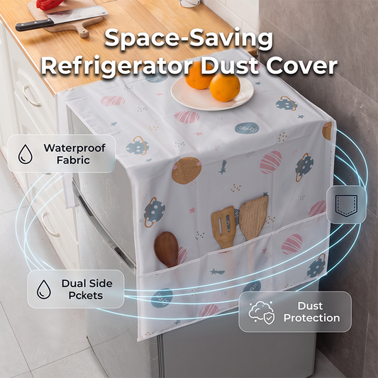 💥 SCONTO TEMPORANEO DEL 50%! ✨ Copri-frigorifero e lavatrice in tessuto – Protettivo, decorativo e con tasche portaoggetti
