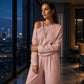 🌿 Tijdelijke Deal 👗 Off Shoulder Set – Elegant & Flatterend ✨