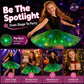 Gonna tutù con paillettes luminose a LED, gonna da principessa in rete a forma di stella per bambine e adulte