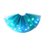 Gonna tutù con paillettes luminose a LED, gonna da principessa in rete a forma di stella per bambine e adulte