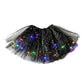 Gonna tutù con paillettes luminose a LED, gonna da principessa in rete a forma di stella per bambine e adulte