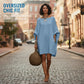 👗 Oversize-Kleid mit Fledermausärmeln für Damen – lässiger Look, bequemer Schnitt & vielseitig – perfekt für Alltag, Strand & Freizeit – mit eleganten Fledermausärmeln – ideal für warme Tage & entspannte Stunden