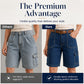 Shorts cargo in denim dalla vestibilità ampia da donna