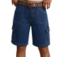 Shorts cargo in denim dalla vestibilità ampia da donna