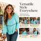 Camicetta da donna dal look casual con maniche a sbuffo