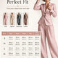 Completo da donna casual a due pezzi con blazer e pantaloni