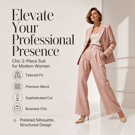 Completo da donna casual a due pezzi con blazer e pantaloni