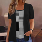 Top a due pezzi con effetto color block da donna