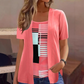 Top a due pezzi con effetto color block da donna