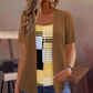 Top a due pezzi con effetto color block da donna