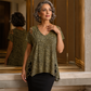 🐆 Maglietta da donna dal taglio ampio con scollo a V e motivo leopardato – Comoda, alla moda e versatile
