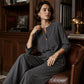 Women's Casual Shirt & Wide Leg Pants Set