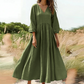 💕Nuovo arrivo: SCONTO DEL 50%👗Abito lungo da donna con scollo a V e pieghe