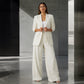 ✨🛍️Completo con blazer e pantaloni a zampa – Linee essenziali e comfort leggero per un look che vi fa sentire sicure di voi stesse per tutta la giornata