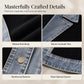 50% RABATT! ⭐ Eleganter Damenmantel aus Denim mit geripptem Strick-Einsatz