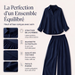Set composto da camicia a maniche lunghe e pantaloni larghi da donna