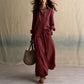 Set composto da camicia a maniche lunghe e pantaloni larghi da donna
