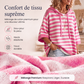 Maglione con cappuccio a righe dal look casual da donna