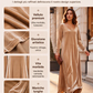 Elegante maxiabito da donna con maniche lunghe