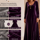 Elegante maxiabito da donna con maniche lunghe