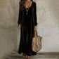 Elegante maxiabito da donna con maniche lunghe