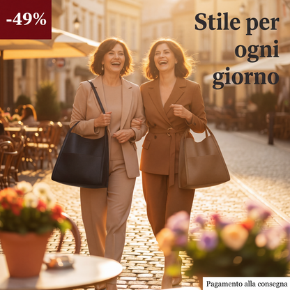 bulgaranest Borsa a tracolla grande in pelle PU | Ampia capacità | 5 colori | Borsa da donna