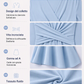 Elegante abito midi da donna con scollo a V