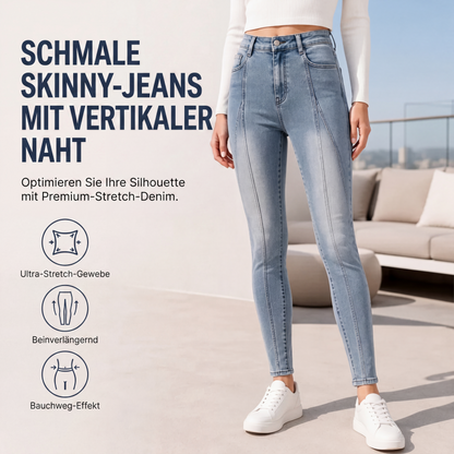 Jeans skinny da donna a vita alta snellenti