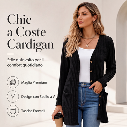 🌸 Novità autunno 2026 ✨ Cardigan di maglia mezzalungo con tasche