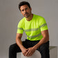 T-shirt a righe con blocchi di colore per uomo