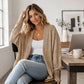 Cardigan da donna a taglio comodo con design a maniche a pipistrello
