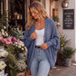 Cardigan da donna a taglio comodo con design a maniche a pipistrello