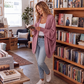 Cardigan da donna a taglio comodo con design a maniche a pipistrello