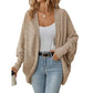 Cardigan da donna a taglio comodo con design a maniche a pipistrello